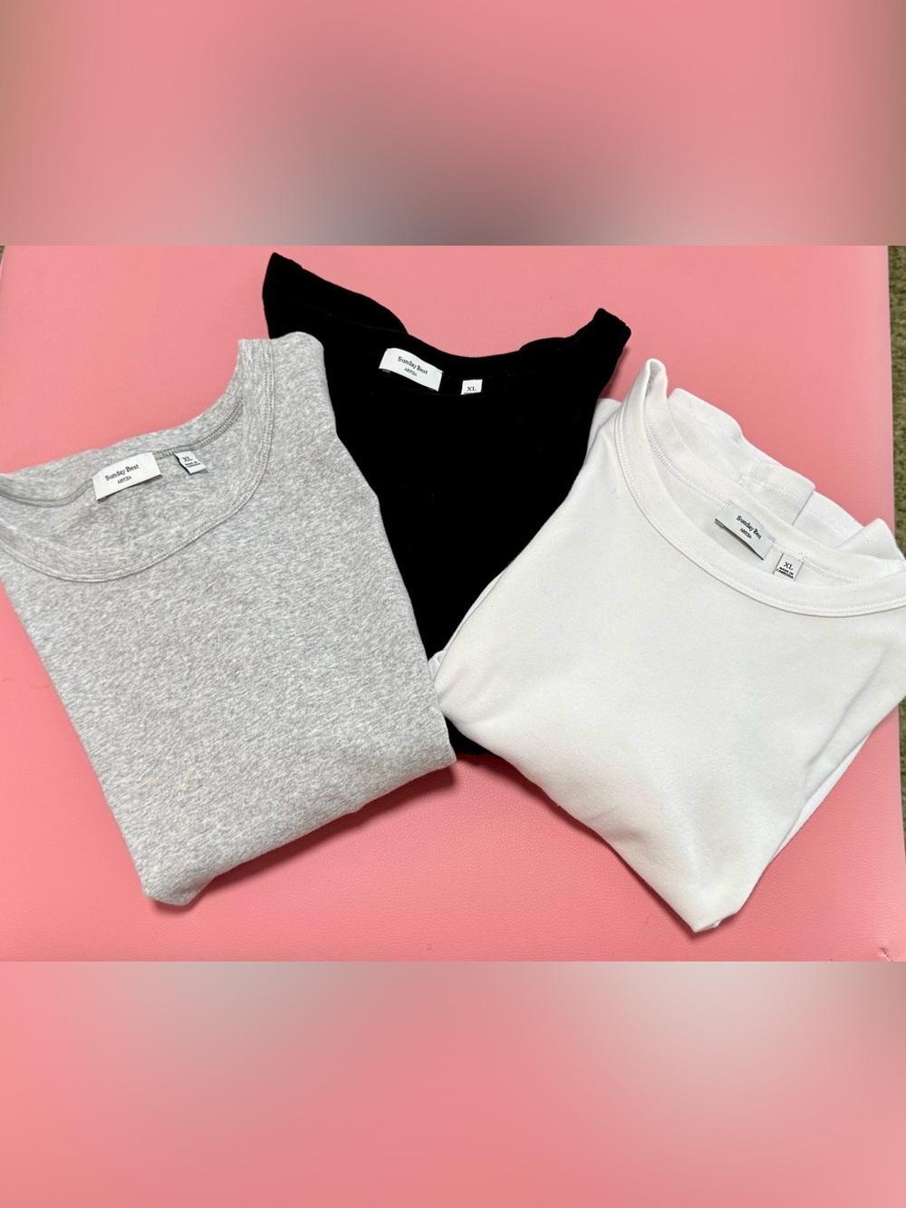 Aritzia best hug little ribbed tshirts x3 size XL
